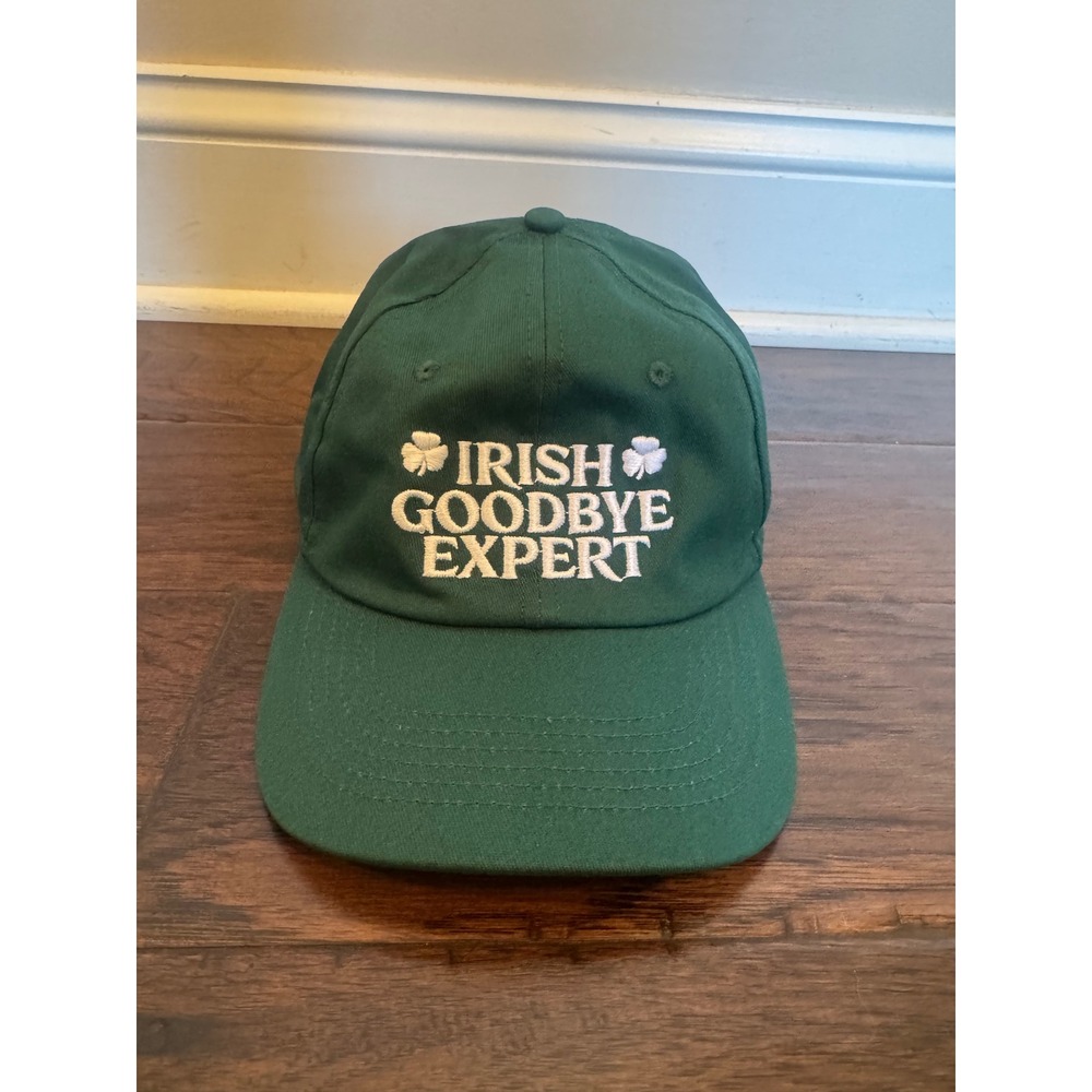 Hat Irish Goodbye Expert Green‎ Dad Hat Shamrock Embroidered Adjustable Cap